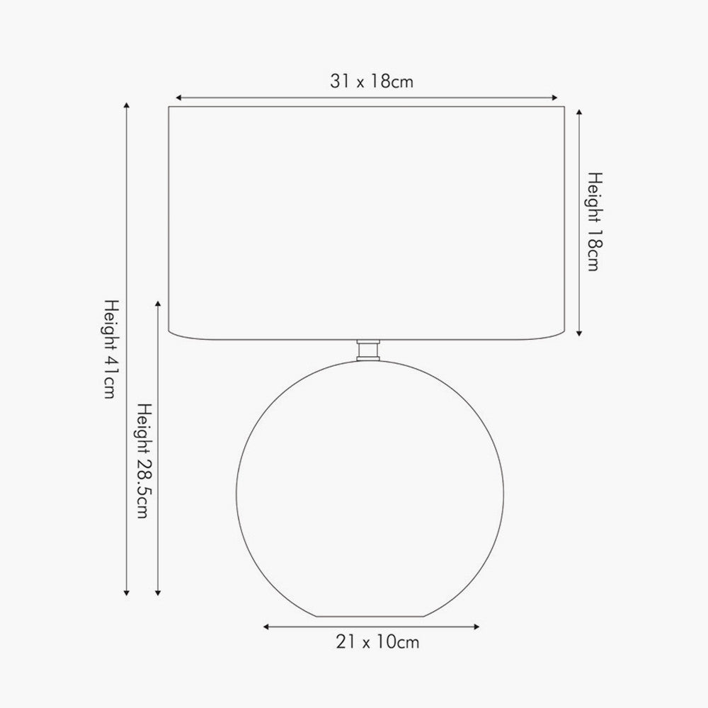 Crestola Marble Effect Ceramic Table Lamp
